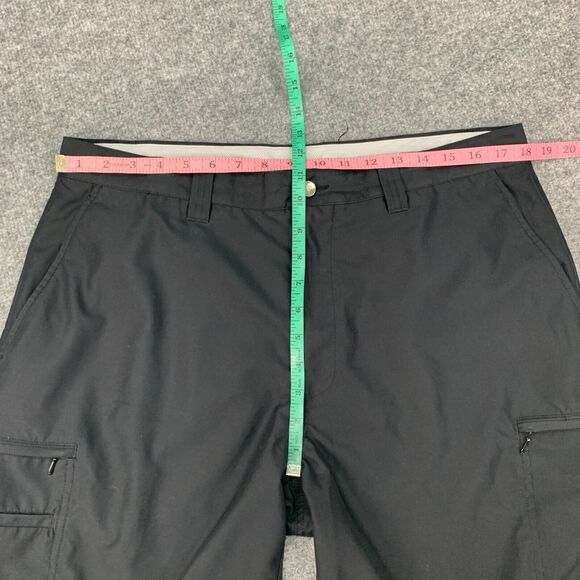 Callaway Shorts Mens 36 Black Bermuda Flat Front Zip Pockets Performance Golf - Picture 6 of 12